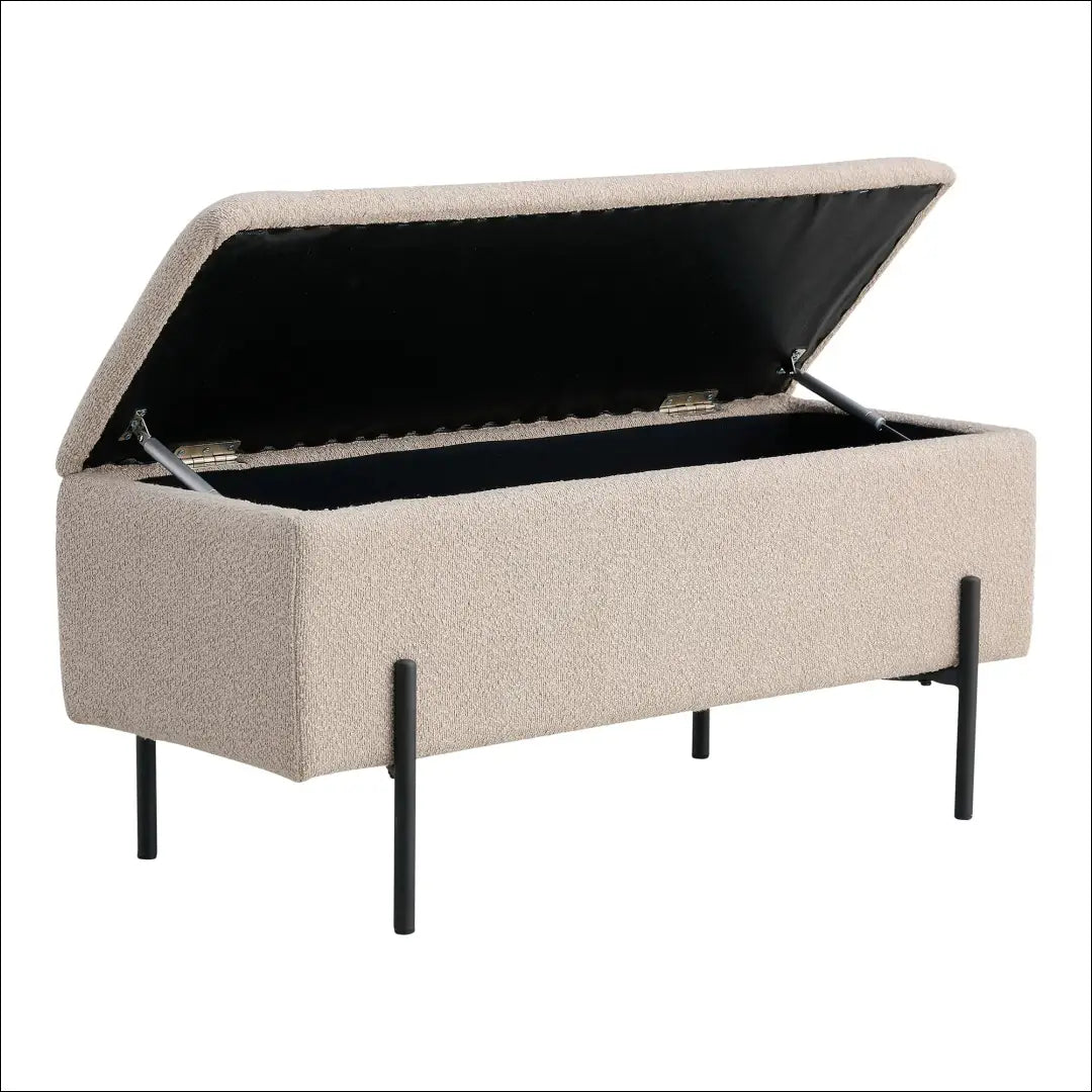 Suoliukas su daiktadėže buklė smėlio spalvos 95x36,5x43 cm RD263 - €160 Save 15% 100-200, __label:Pristatymas 5-14