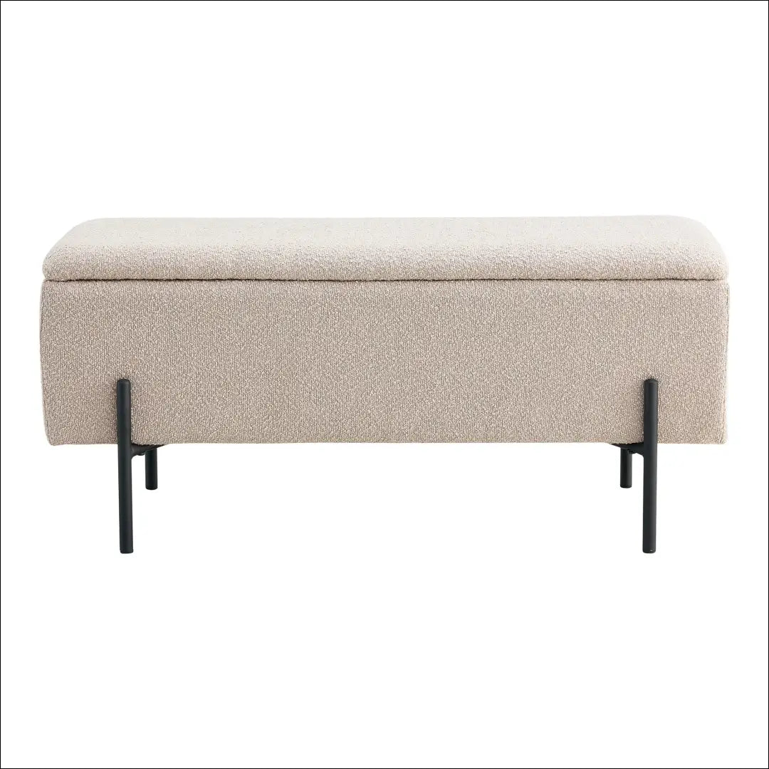 Suoliukas su daiktadėže buklė smėlio spalvos 95x36,5x43 cm RD263 - €160 Save 15% 100-200, __label:Pristatymas 5-14
