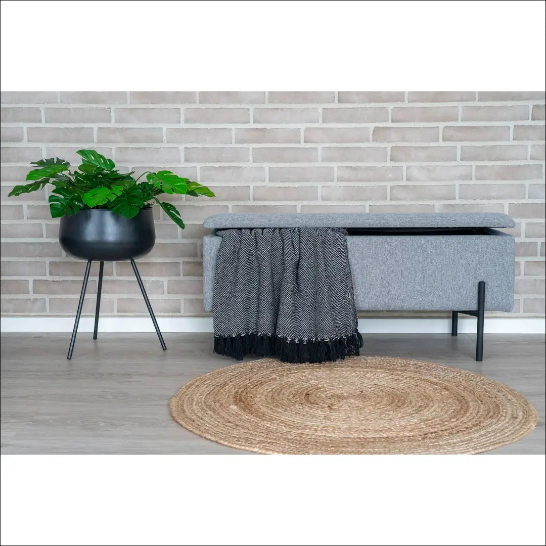 Suoliukas su daiktadėže šviesiai pilkas 95x36,5x43 cm RD260 - €160 Save 15% 100-200, __label:Pristatymas 5-14 d.d.,
