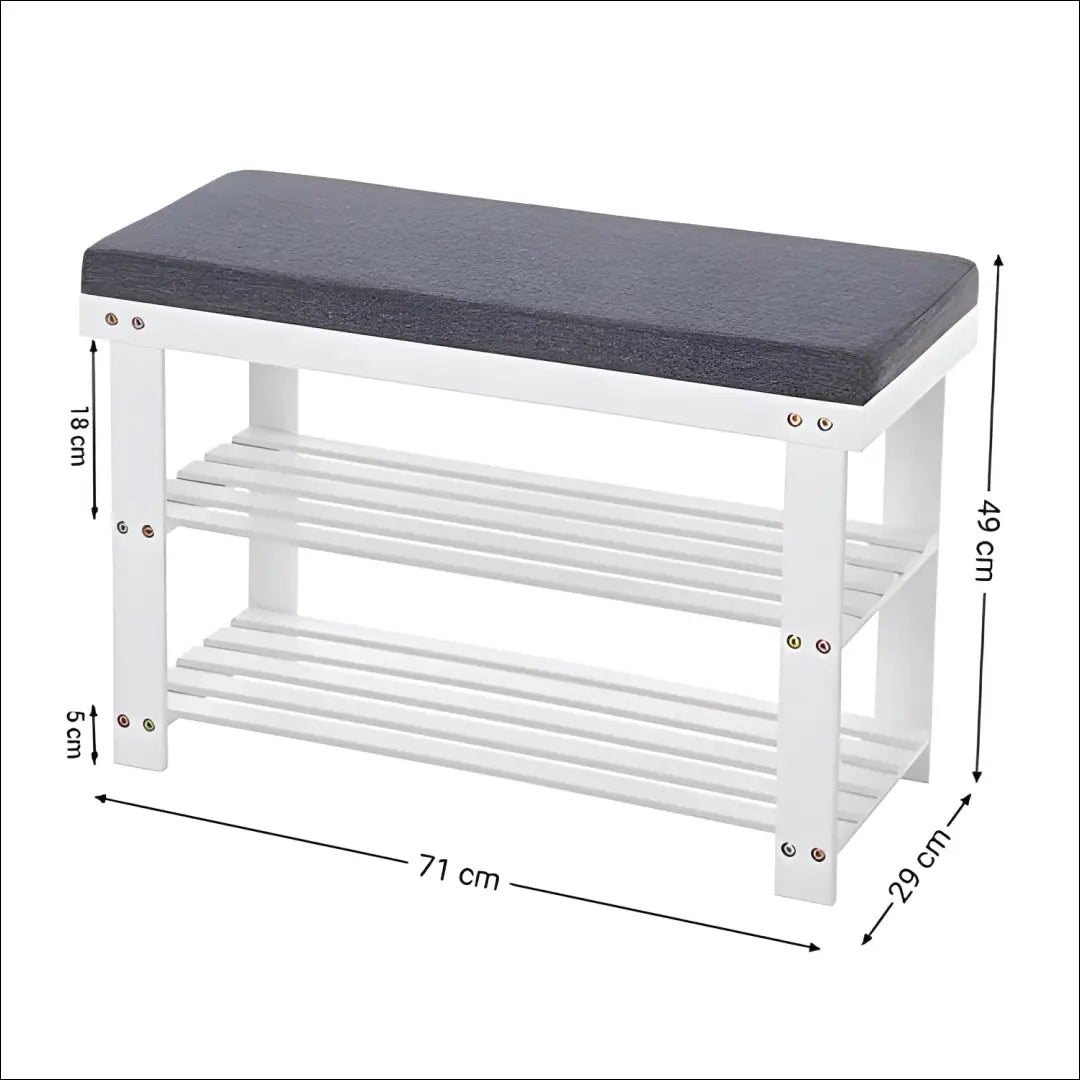 Suoliukas su lentynomis/daiktadėže SM1084 - €92 Save 40% 50-100, __label:Pristatymas 5-14 d.d., batu-suoliukas,