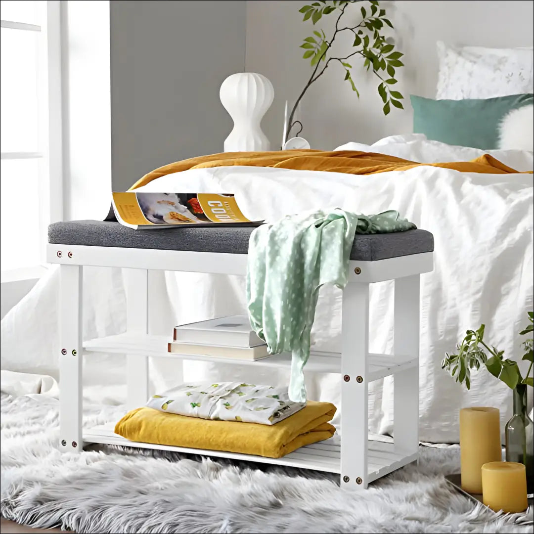 Suoliukas su lentynomis/daiktadėže SM1084 - €92 Save 40% 50-100, __label:Pristatymas 5-14 d.d., batu-suoliukas,