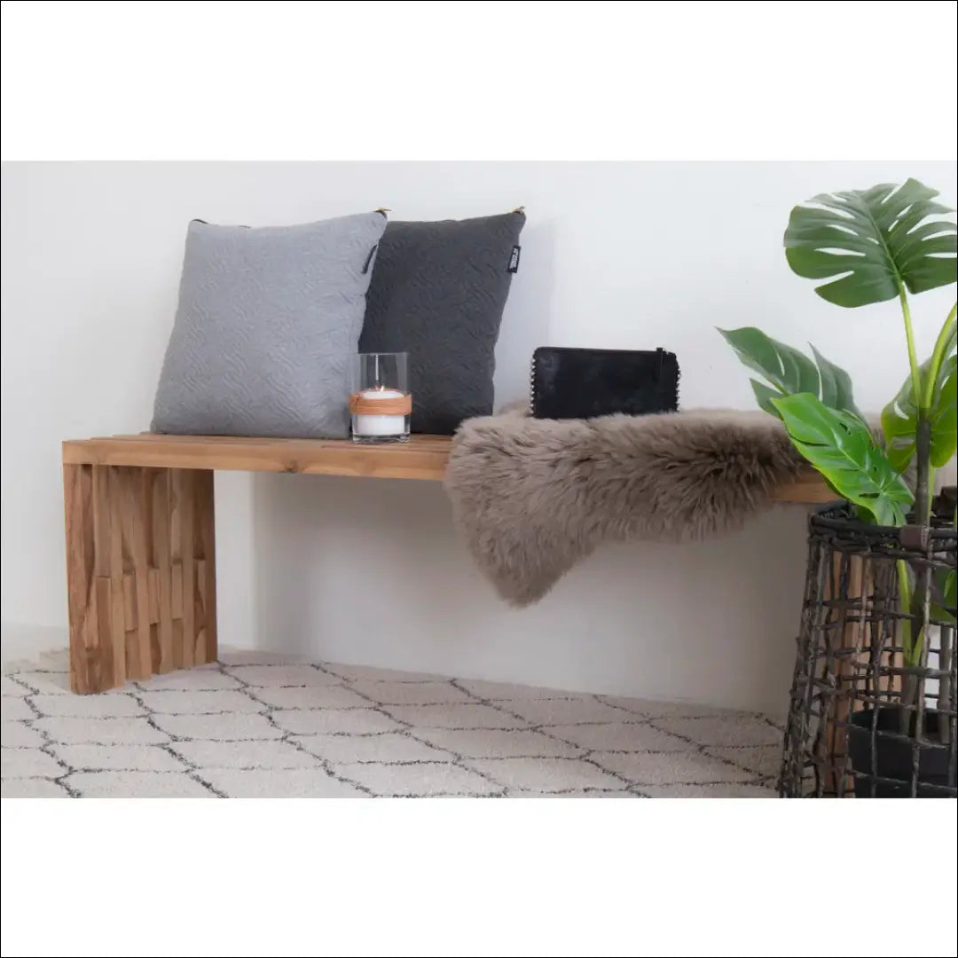 Suoliukas tikmedžio natūralios spalvos 140x35x48 cm RD250 - €252 Save 15% __label:Pristatymas 5-14 d.d., Benches,