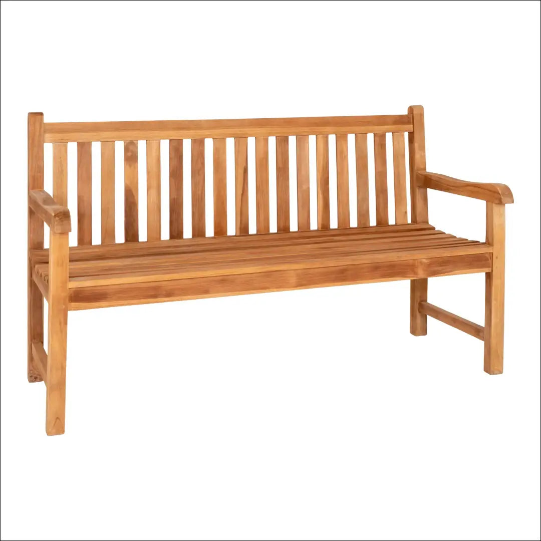 Suoliukas tikmedžio natūralus 150x62x92 cm RD247 - €382 Save 15% __label:Pristatymas 5-14 d.d., Benches, Natūrali,