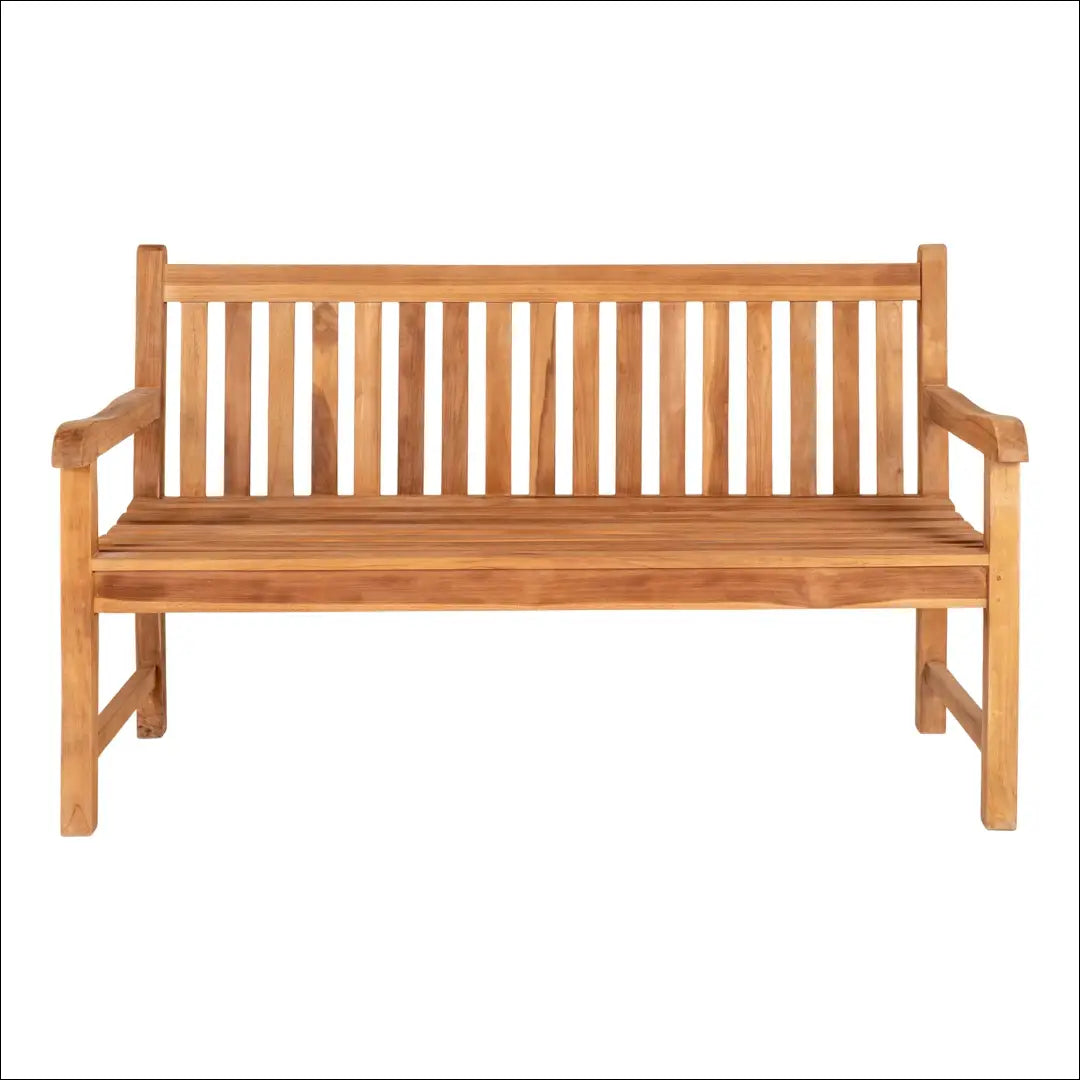 Suoliukas tikmedžio natūralus 150x62x92 cm RD247 - €382 Save 15% __label:Pristatymas 5-14 d.d., Benches, Natūrali,
