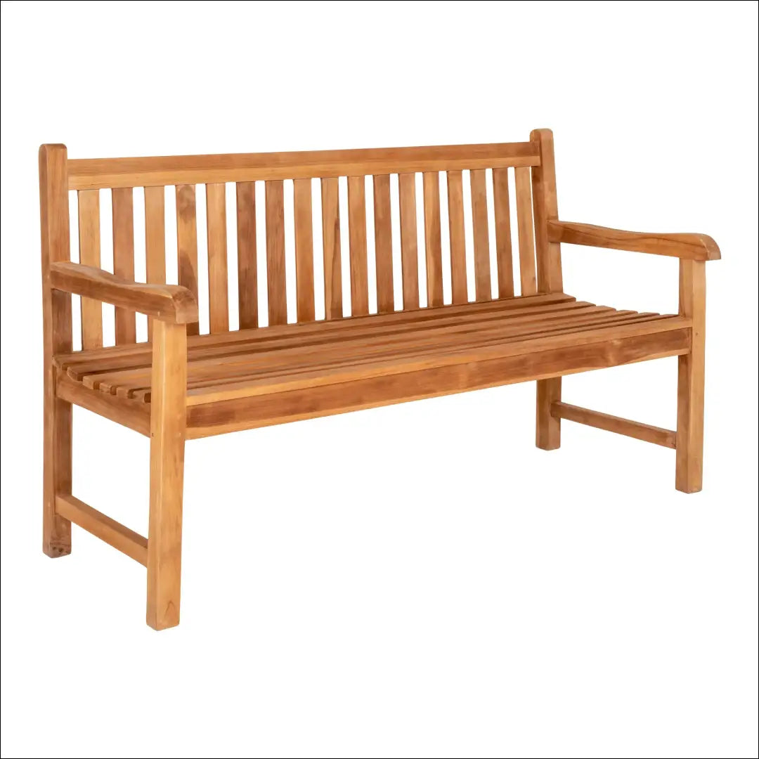 Suoliukas tikmedžio natūralus 150x62x92 cm RD247 - €382 Save 15% __label:Pristatymas 5-14 d.d., Benches, Natūrali,