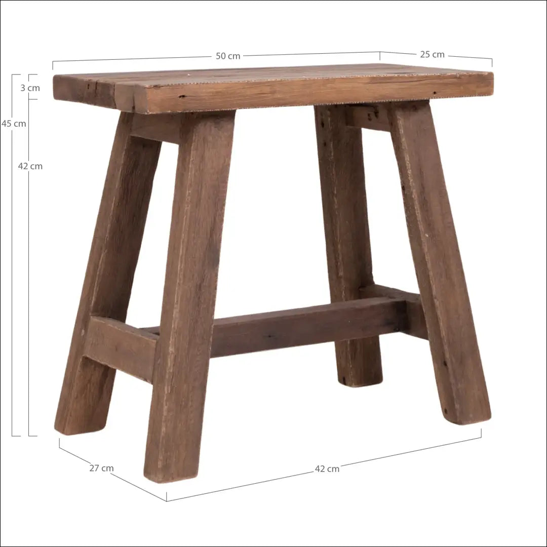 Suoliukas tikmedžio natūralus 50x25x45 cm RD245 - €103 Save 15% 100-200, __label:Pristatymas 5-14 d.d., Benches,