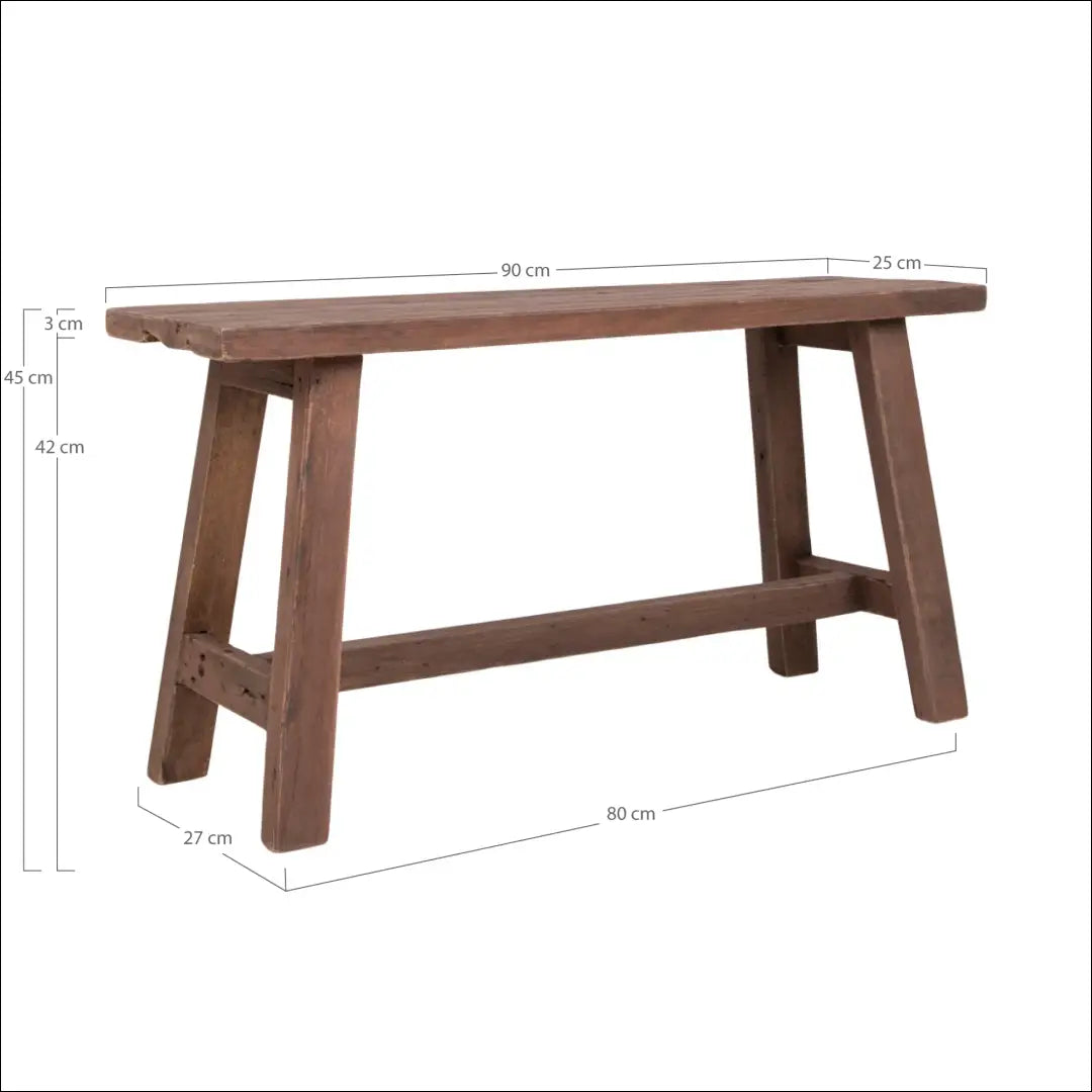 Suoliukas tikmedžio natūralus 90x25x45 cm RD246 - €142 Save 15% 100-200, __label:Pristatymas 5-14 d.d., Benches,