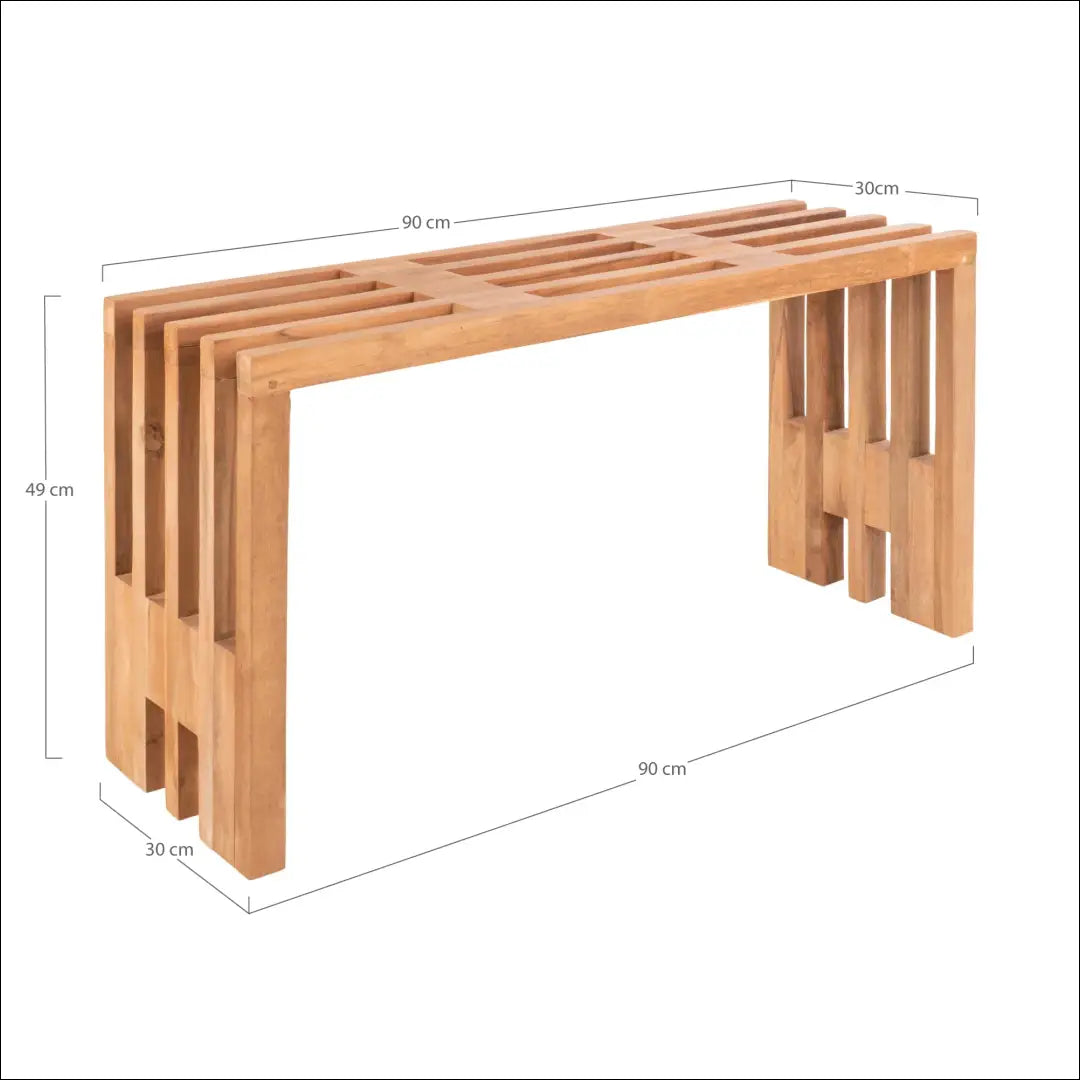 Suoliukas tikmedžio natūralus 90x30x49 cm RD251 - €172 Save 15% 100-200, __label:Pristatymas 5-14 d.d., Benches,