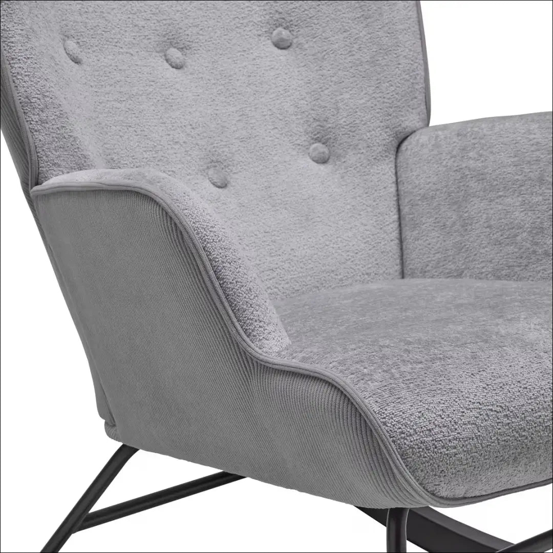 Supamas fotelis MI1003 - €85 Save 50% 50-100, __label:Pristatymas 1-2 d.d., color-pilka, foteliai, material-poliesteris