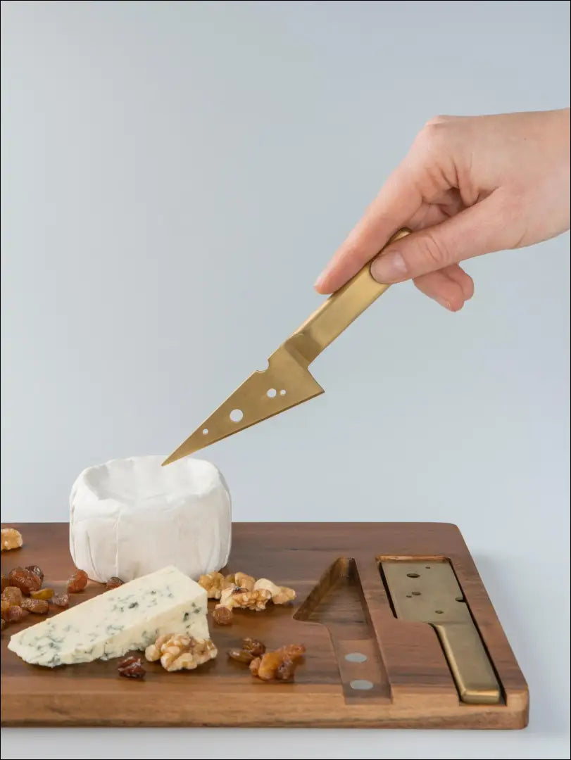 Sūrio pjaustymo ir serviravimo lentelė DI2508 - €30 Save 55% 25-50, __label:Pristatymas 1-2 d.d., color-auksine,