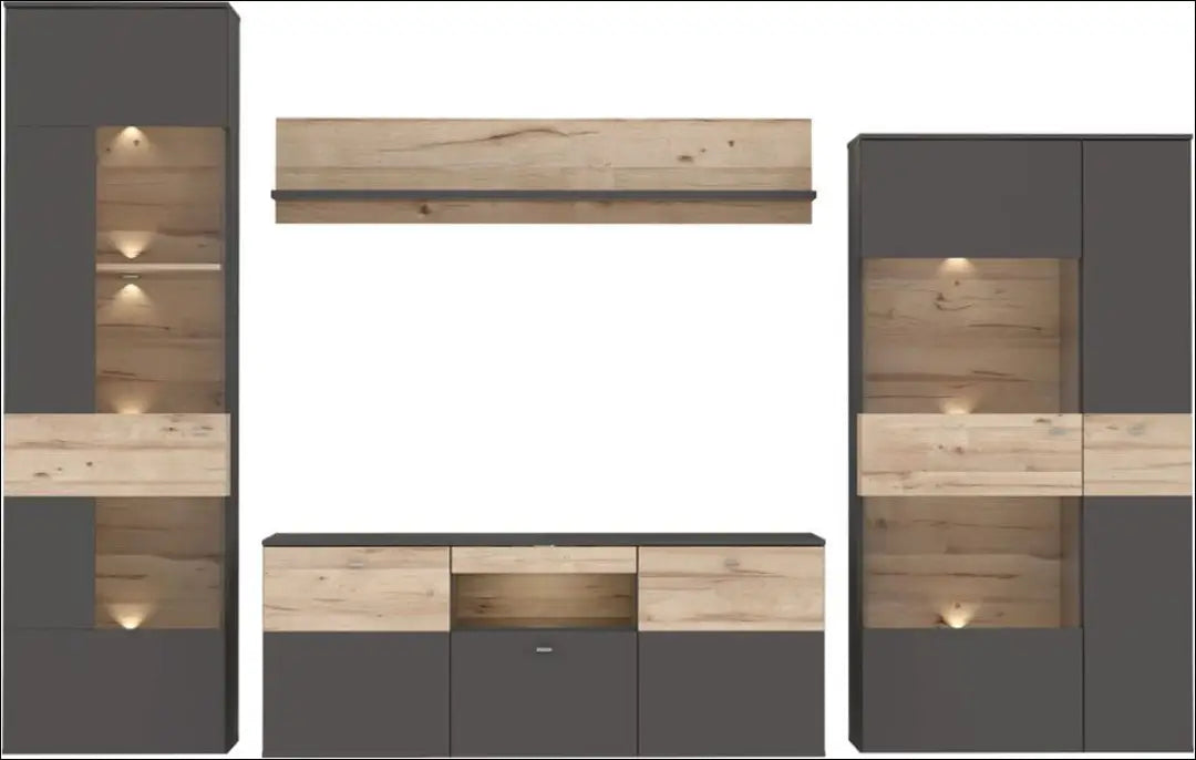 Svetainės komplektas su LED apšvietimu SI2176 - €430 Save 50% __label:Pristatymas 1-2 d.d., biuro-baldai,
