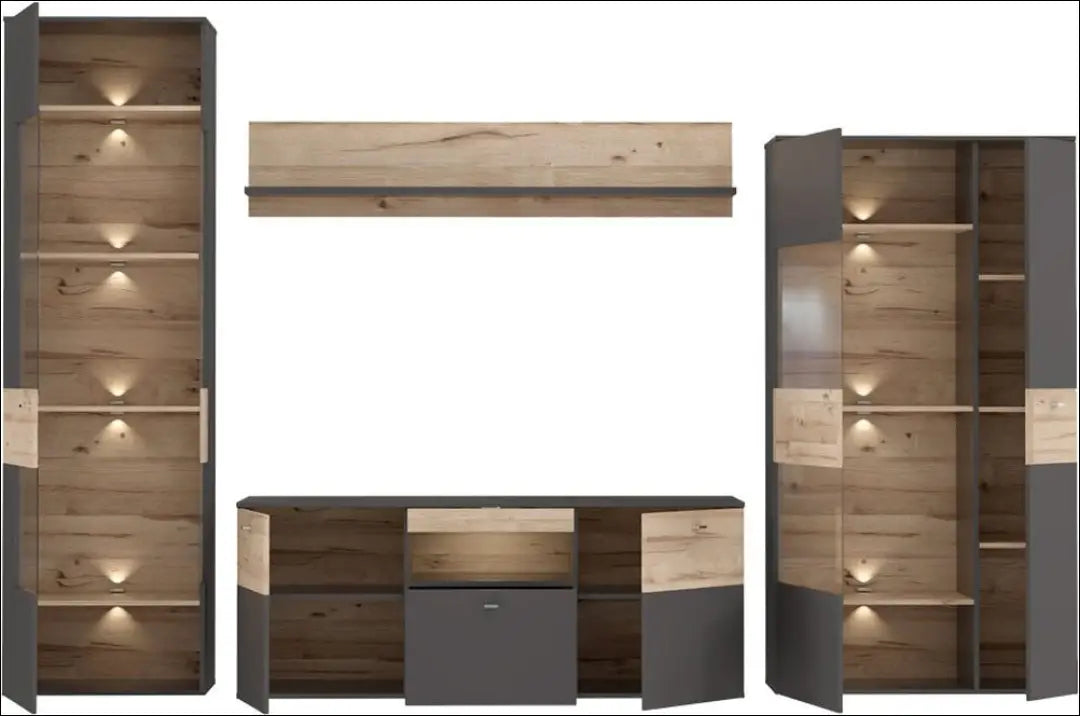Svetainės komplektas su LED apšvietimu SI2176 - €430 Save 50% __label:Pristatymas 1-2 d.d., biuro-baldai,