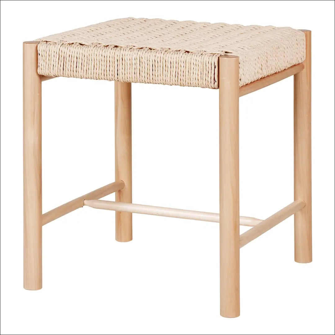 Taburetė su natūralia pinta sėdyne tuopos mediena natūrali 42x42x46,5 cm RD283 - €82 Save 15% 50-100,