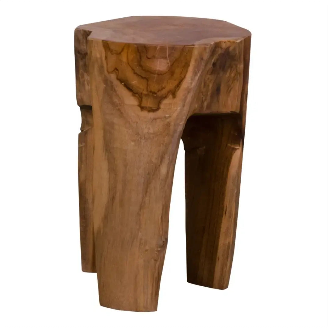 Taburetė tikmedžio natūrali 3 kojos ø26x40 cm RD268 - €100 Save 20% 100-200, __label:Pristatymas 5-14 d.d., Natūrali,