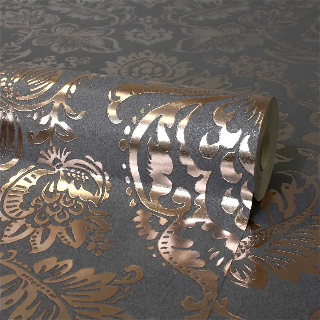 Tapetas DI9727 €33 Save 60% 25 50, __label:Pristatymas 1 2 d.d., color auksine, pilka, interjeras €25 to €50 Wallpaper