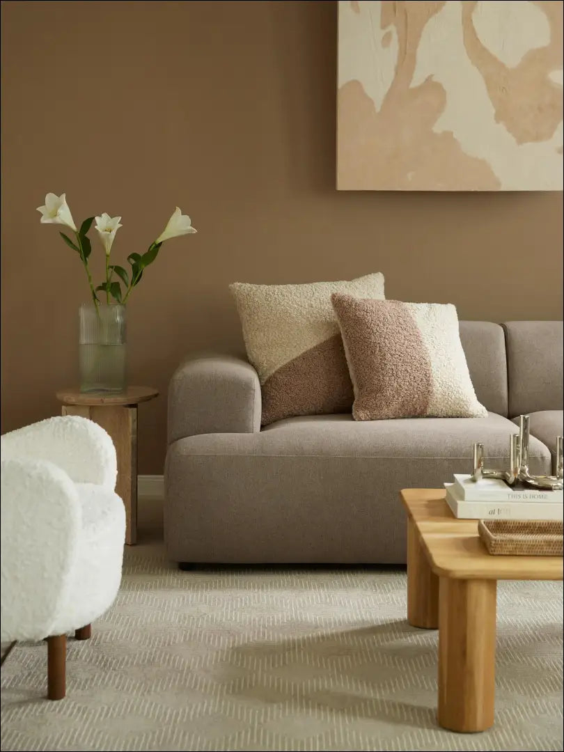 Teddy pagalvėlės užvalkalas DI9848 - €18 Save 60% __label:Pristatymas 1-2 d.d., color-ruda, color-smelio, interjeras,