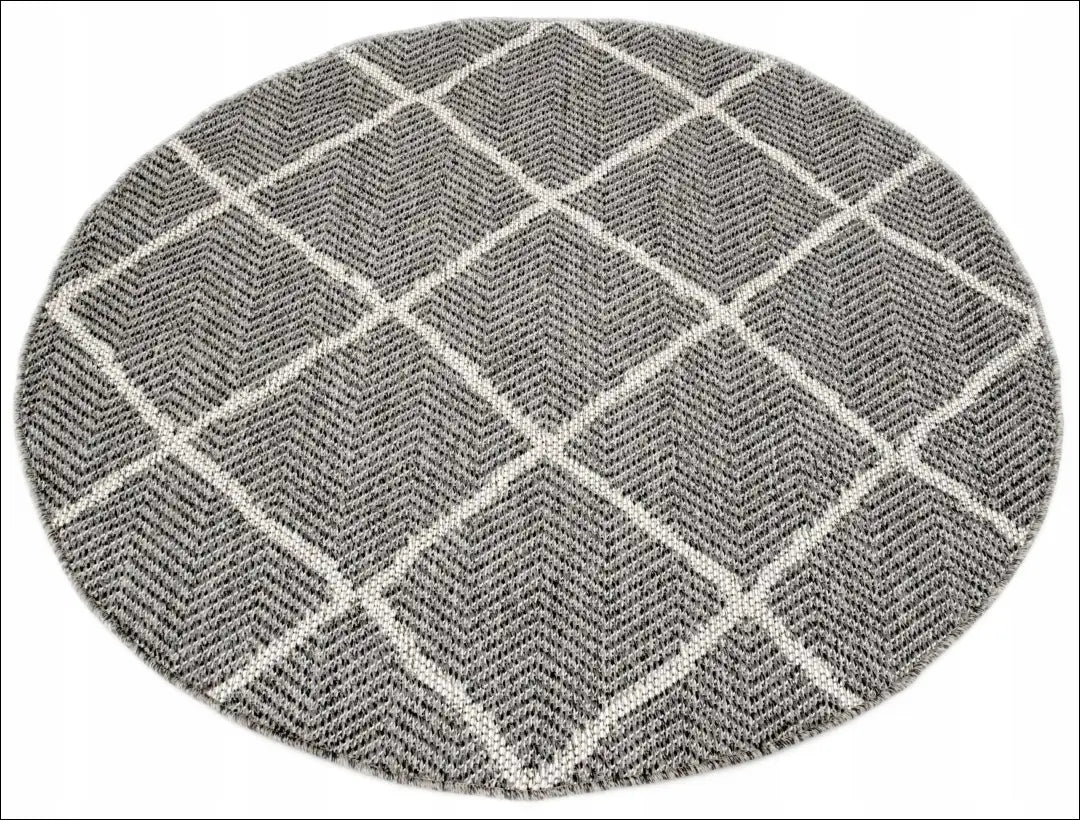 Terasos kilimas RU1106 - €49 Save 50% 25-50, __label:Pristatymas 1-2 d.d., apvalus, color-pilka, Dydis-160-cm-skersmuo