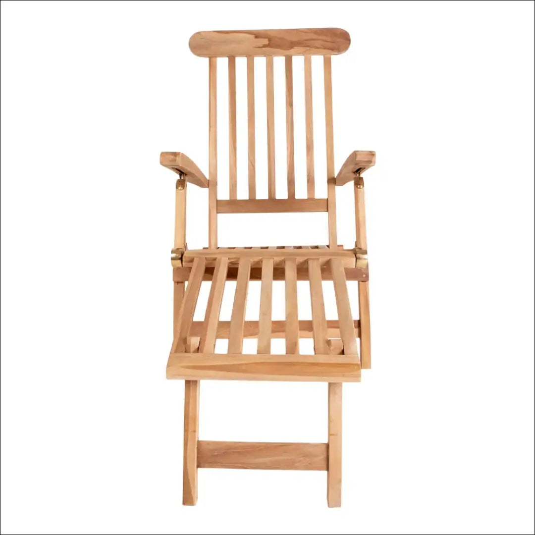 Terasos krėslas su reguliuojamu atlošu tikmedžio natūralus RD1046 - €227 Save 15% __label:Pristatymas 5-14 d.d., Deck