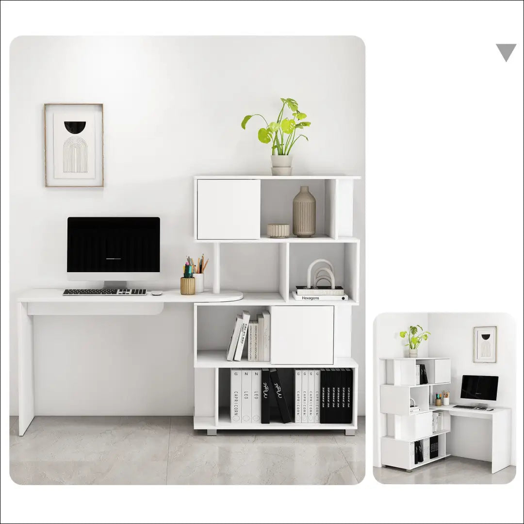 Transformuojamas darbo stalas su lentynomis BI274 - €95 Save 50% 50-100, __label:Pristatymas 1-2 d.d., biuro-baldai,