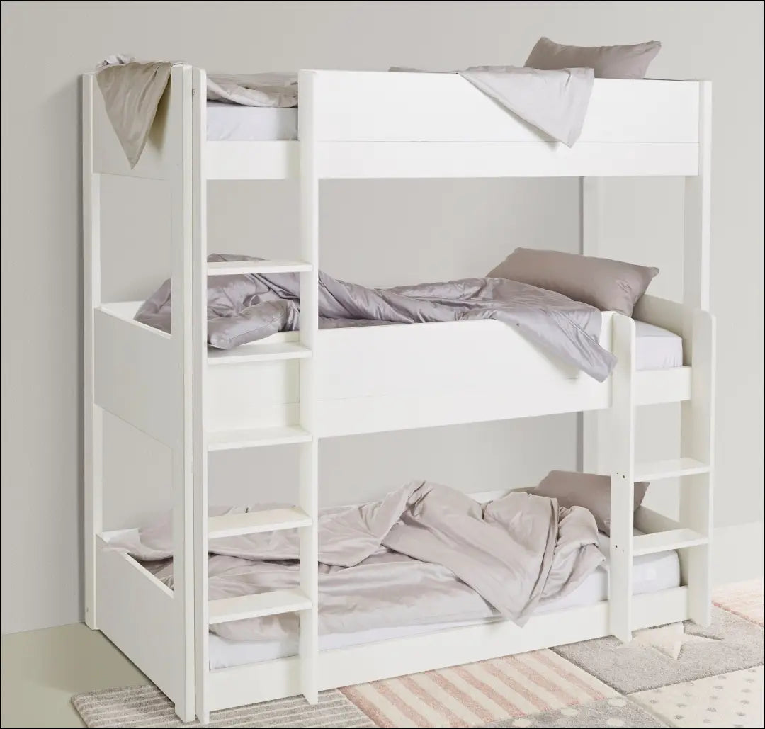 Triaukštė lovytė GI757 - €315 Save 50% __label:Pristatymas 1-2 d.d., color-balta, lovos-miegamojo, material-mdf,