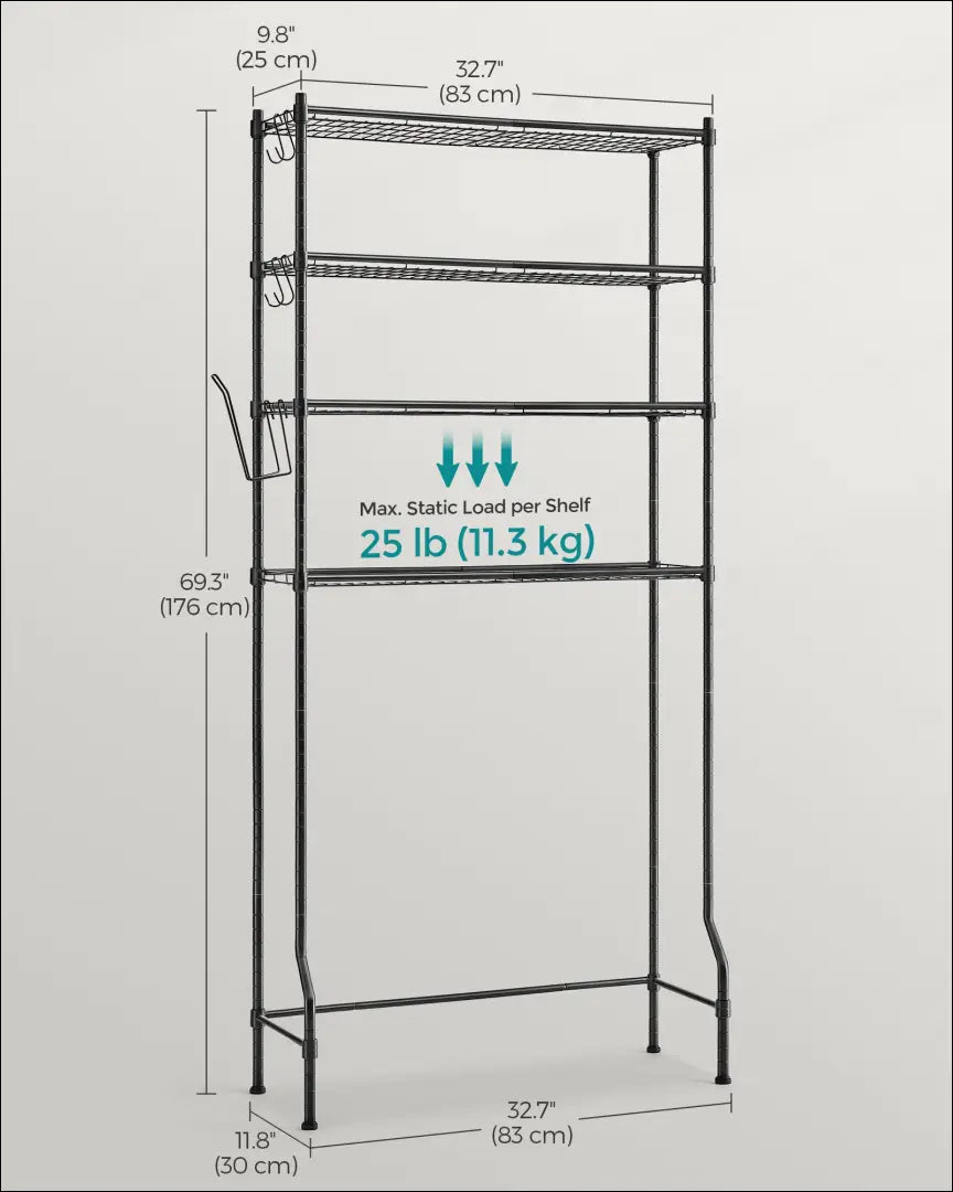 Tualetą apgaubianti lentyna SM787 - €84 Save 40% 50-100, __label:Pristatymas 5-14 d.d., notouch30, pastatoma-lentyna,