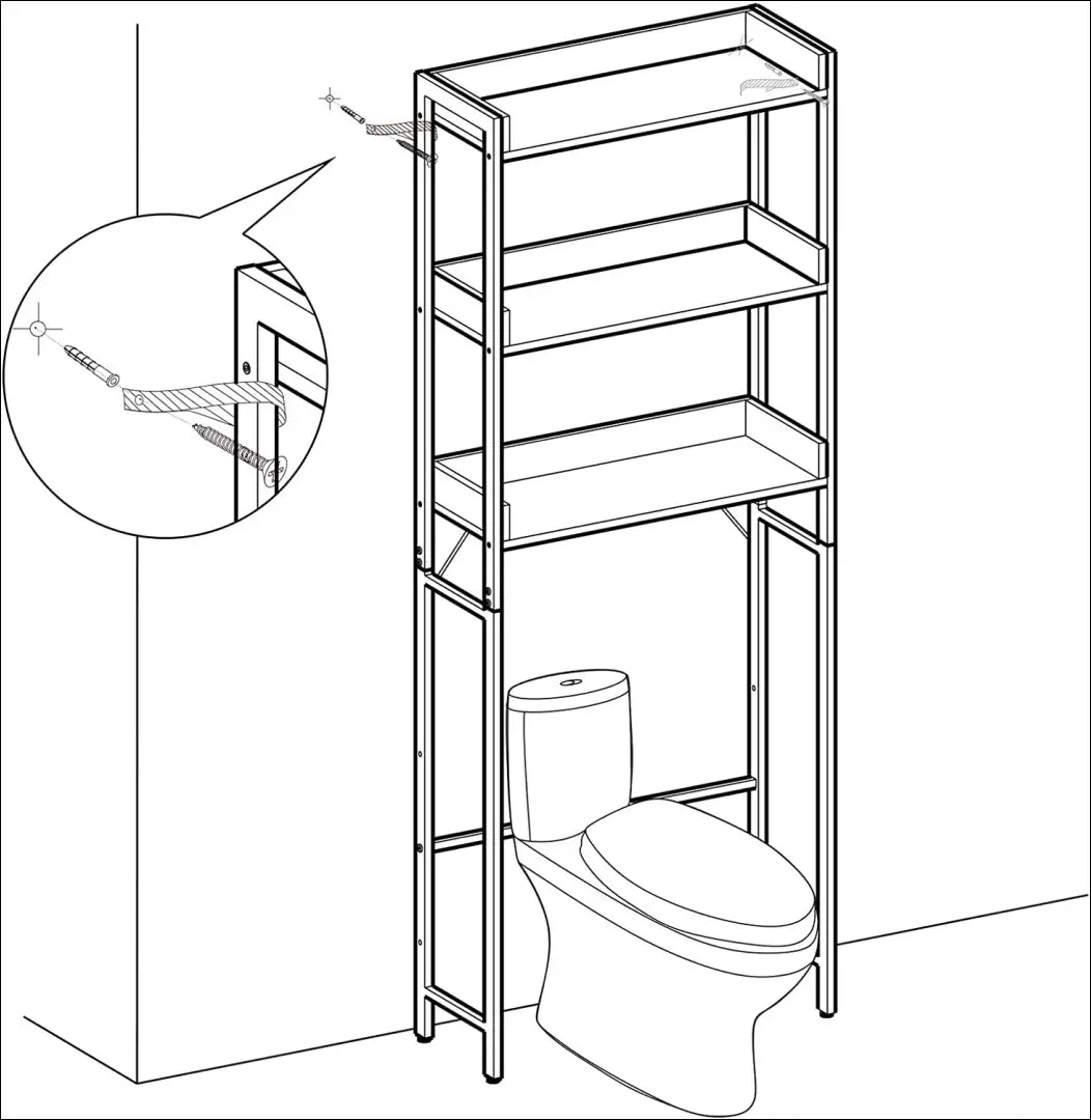 Tualetą apgaubianti lentyna SM788 - €102 Save 40% 100-200, __label:Pristatymas 5-14 d.d., notouch30, pastatoma-lentyna,