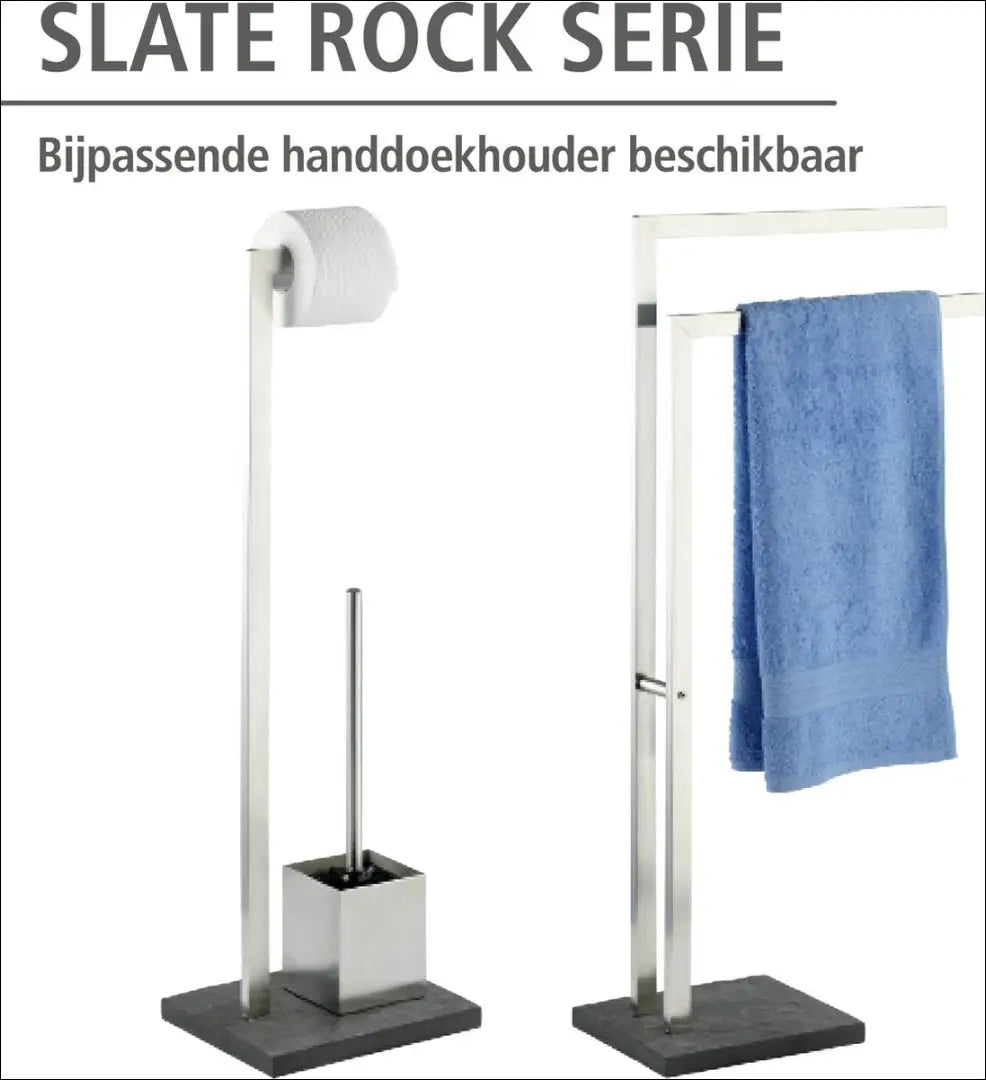 Tualetinio popieriaus laikiklis su šepečiu DI10837 - €22 Save 50% __label:Pristatymas 1-2 d.d., color-juoda,