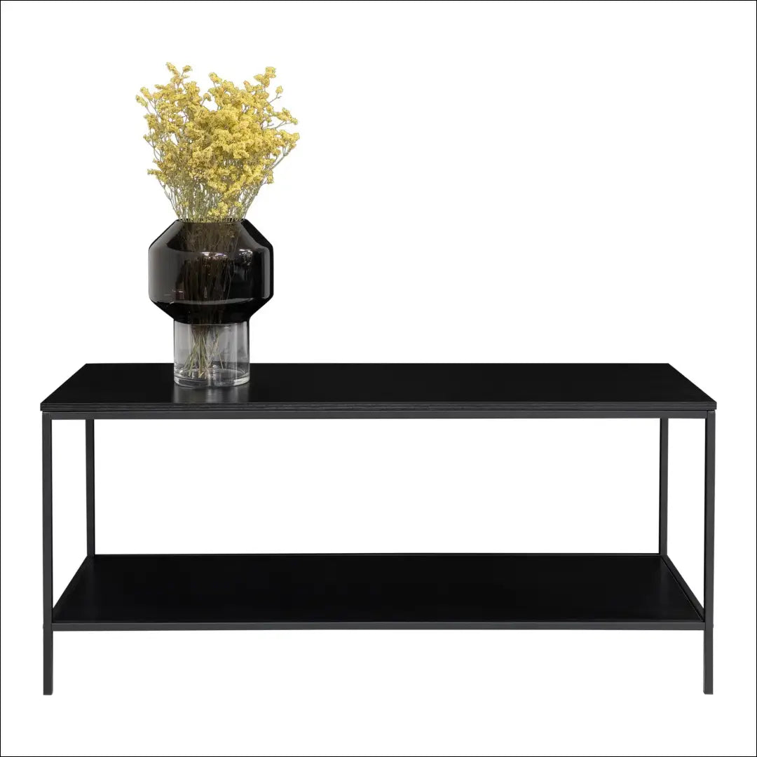 TV staliukas 2 lentynos juodas rėmas 100x36x45 cm RD470 - €82 Save 15% 50-100, __label:Pristatymas 5-14 d.d., Juoda,