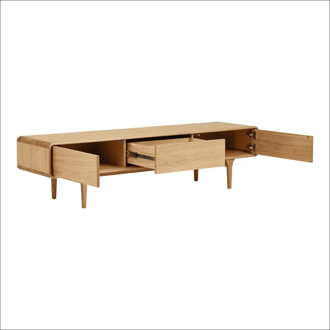 TV staliukas ąžuolo spalvos natūralios 180x45x45 cm RD533 - €908 Save 15% __label:Pristatymas 5-14 d.d., Natūrali,