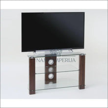 Įkelti vaizdą į galerijos rodinį, TV staliukas SI1080 - €56 Save 55% 50-100, color-ruda, material-mediena, material-stiklas, svetaines €50 to €100
