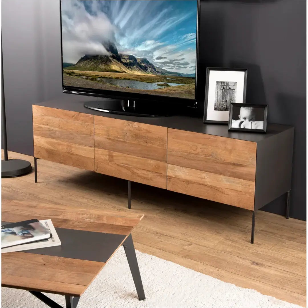 TV staliukas SI1861 - €290 Save 50% __label:Pristatymas 1-2 d.d., color-pilka, color-ruda, material-medzio-masyvas,