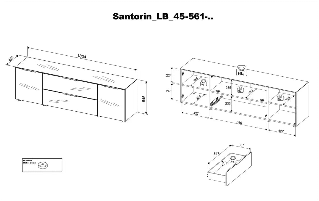 TV staliukas SI2041 - €194 Save 50% 100-200, __label:Pristatymas 1-2 d.d., color-kremas, material-mediena,