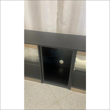 Įkelti vaizdą į galerijos rodinį, TV staliukas su LED apšvietimu SI1108 - €110 Save 50% 100-200, color-juoda, color-ruda, material-mediena,
