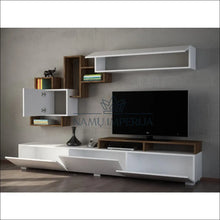 Įkelti vaizdą į galerijos rodinį, TV staliuko komplektas SI1134 - €310 Save 55% color-balta, color-ruda, material-mediena, over-200, svetaines Balta
