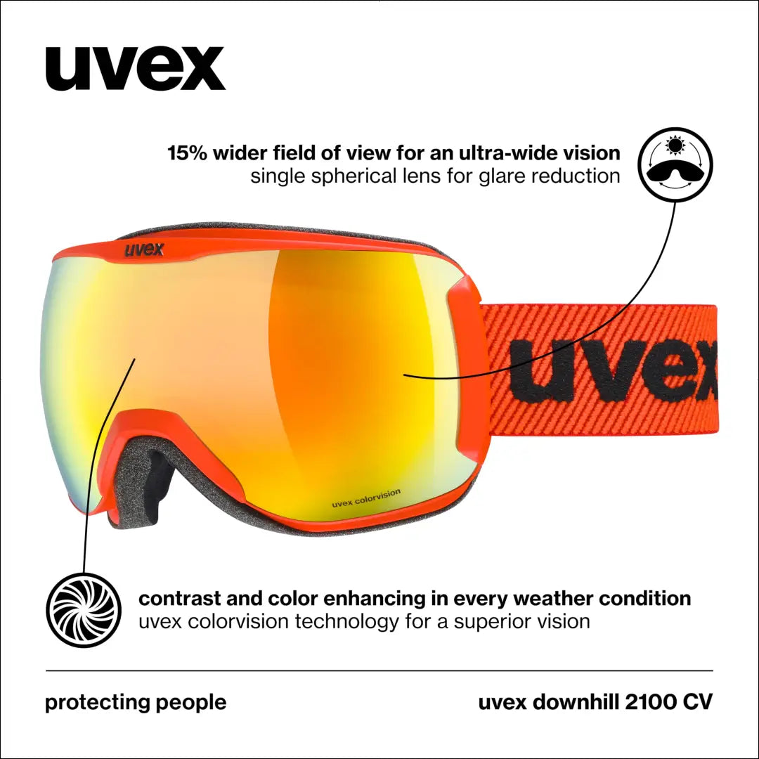 „Uvex Downhill 2100 CV“ – slidinėjimo akiniai SP215 - €55 Save 50% 50-100, __label:Pristatymas 1-2 d.d., laisvalaikis