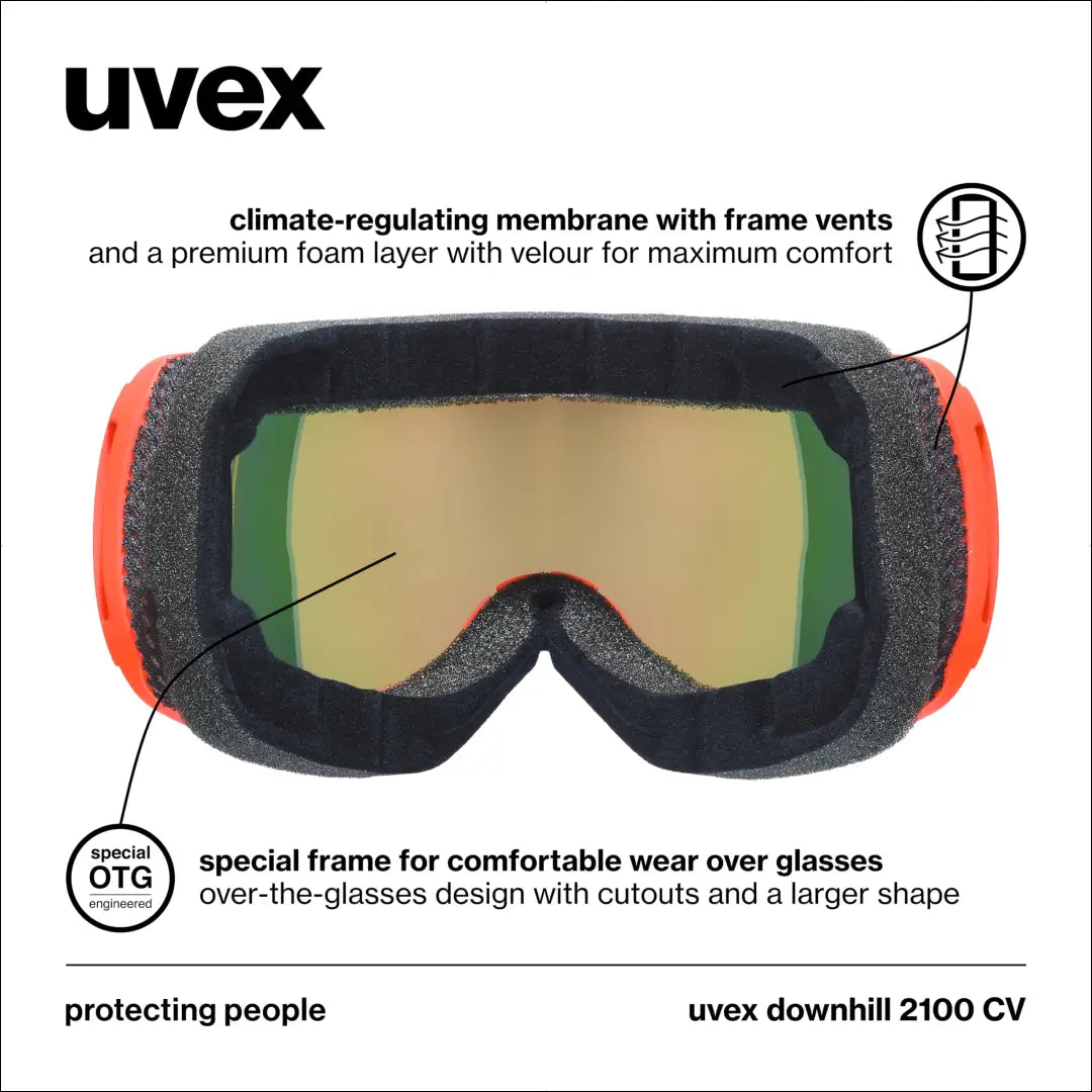 „Uvex Downhill 2100 CV“ – slidinėjimo akiniai SP215 - €55 Save 50% 50-100, __label:Pristatymas 1-2 d.d., laisvalaikis