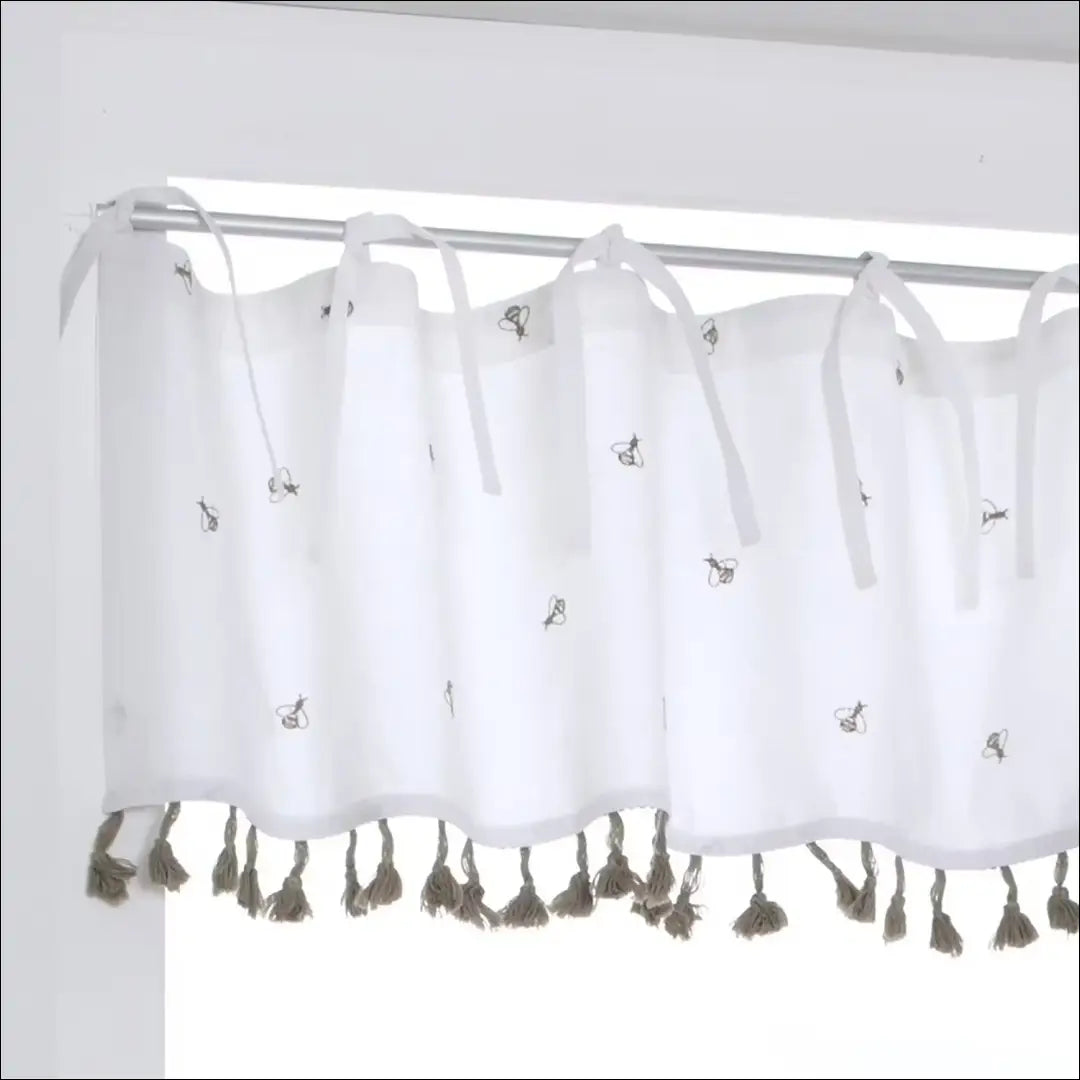 Užuolaida (2 dalys) DI11443 - €14 Save 50% __label:Pristatymas 1-2 d.d., color-balta, color-ruda, material-medvilne,