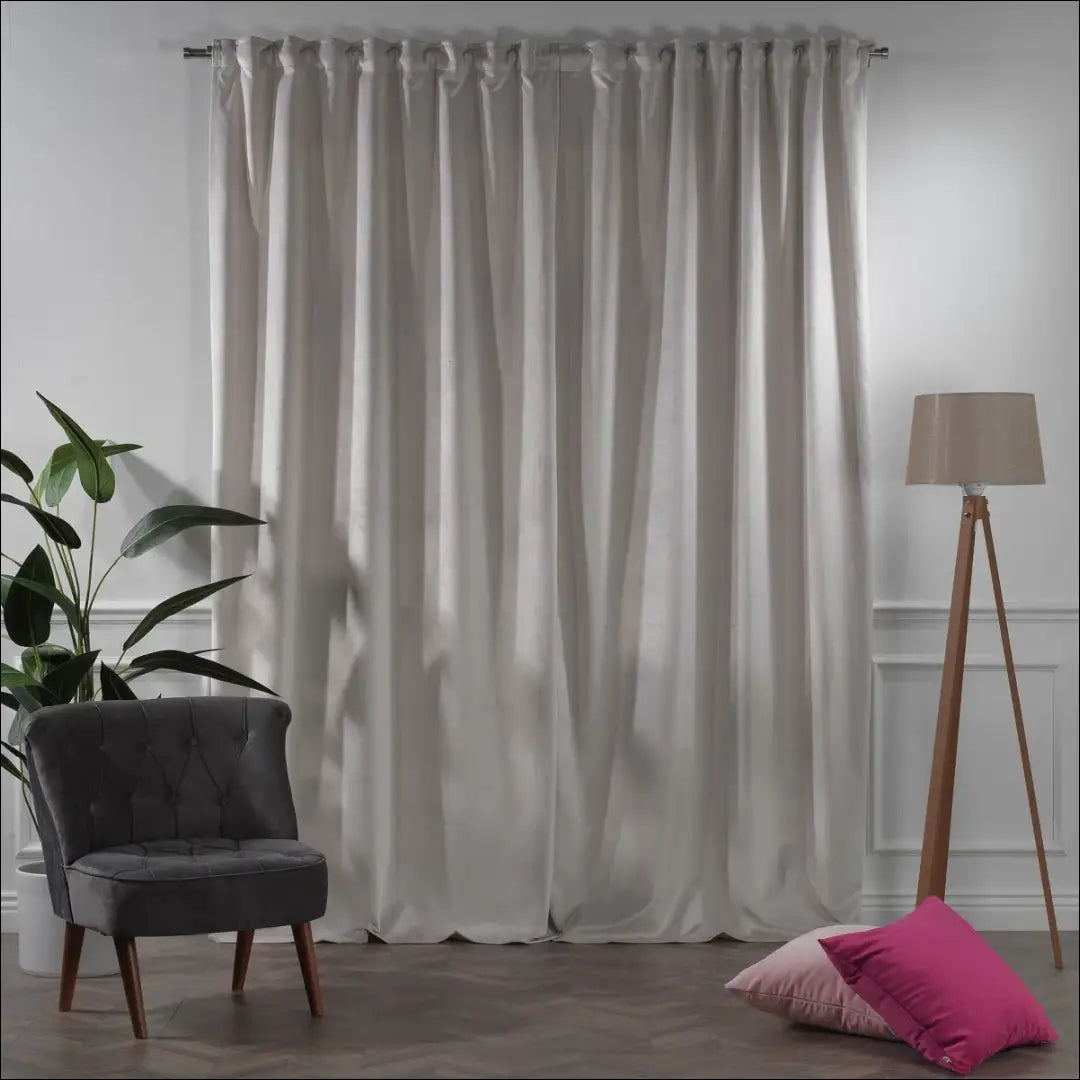 Užuolaida DI10822 - €65 Save 50% 50-100, __label:Pristatymas 1-2 d.d., color-kremas, material-aksomas,