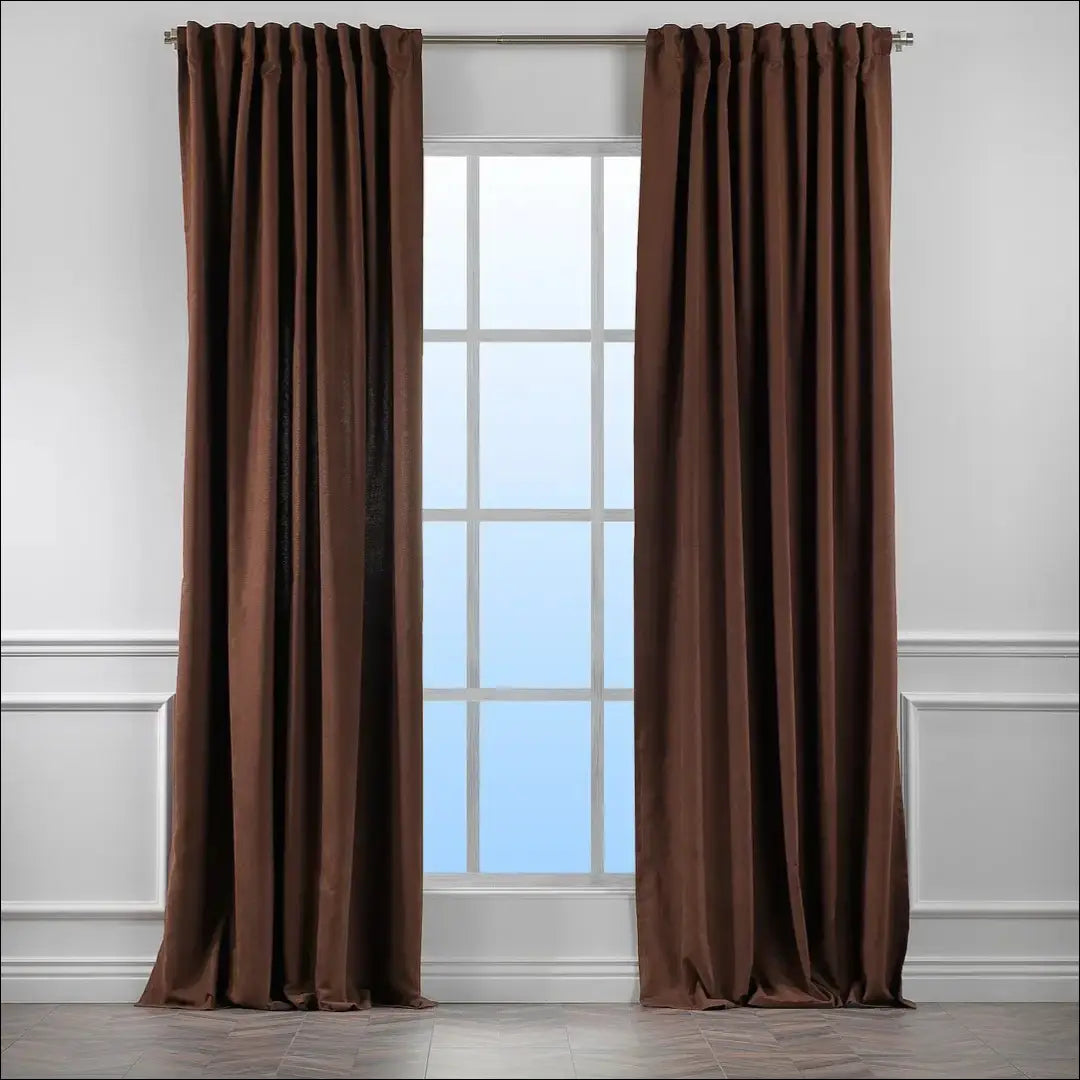 Užuolaida DI11042 - €35 Save 50% 25-50, __label:Pristatymas 1-2 d.d., color-ruda, material-aksomas,