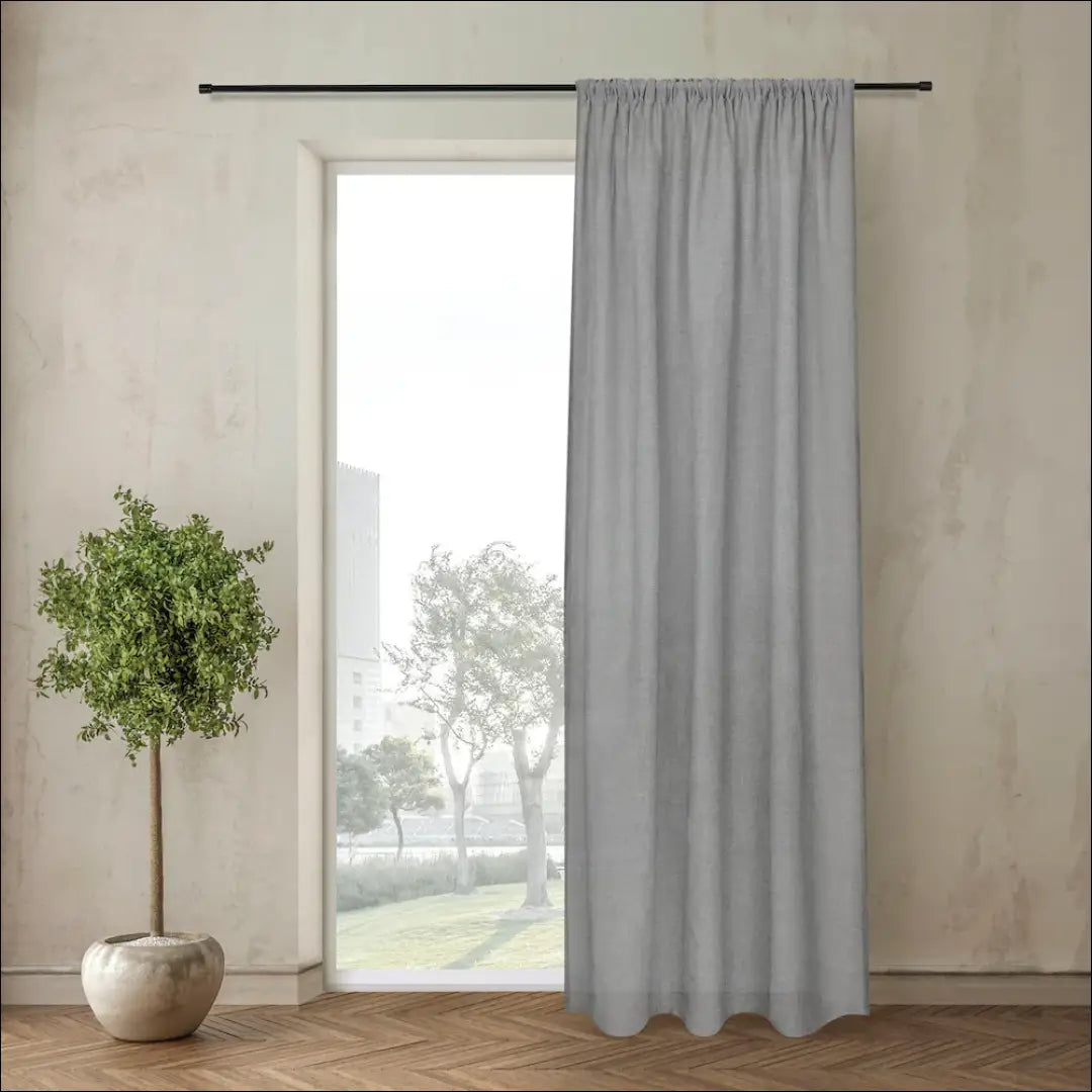 Užuolaida DI11060 - €17 Save 50% __label:Pristatymas 1-2 d.d., color-pilka, material-linas, material-poliesteris,