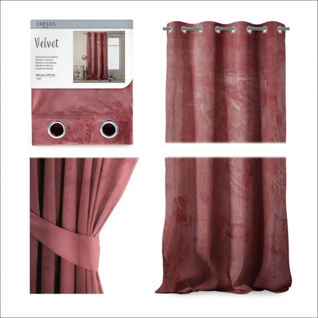 Užuolaida DI1122 - €32 Save 65% 25-50, __label:Pristatymas 1-2 d.d., color-rozine, material-poliesteris, tekstile €25