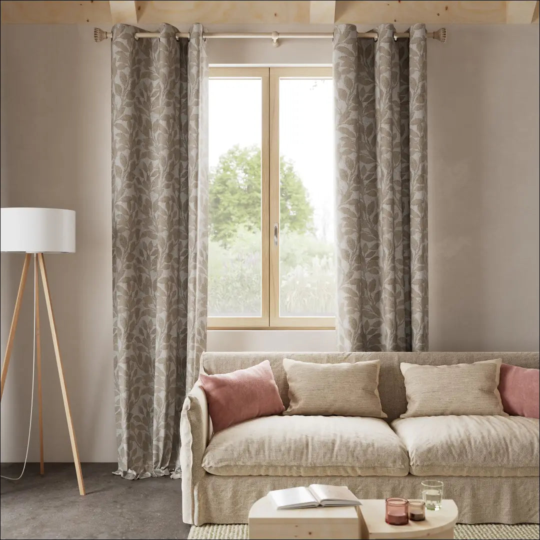 Užuolaida DI11562 - €28 Save 50% 25-50, __label:Pristatymas 1-2 d.d., color-kremas, color-smelio, material-medvilne €25