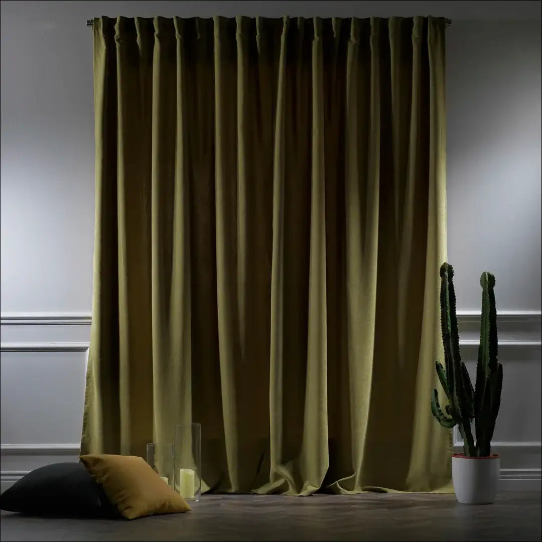Užuolaida DI11657 - €35 Save 50% 25-50, __label:Pristatymas 1-2 d.d., color-zalia, material-aksomas,