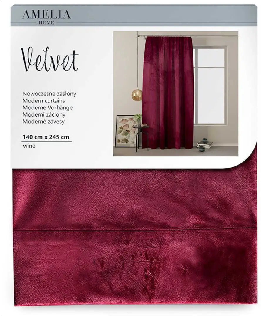 Užuolaida DI11693 - €24 Save 50% __label:Pristatymas 1-2 d.d., color-rozine, material-aksomas, material-poliesteris,