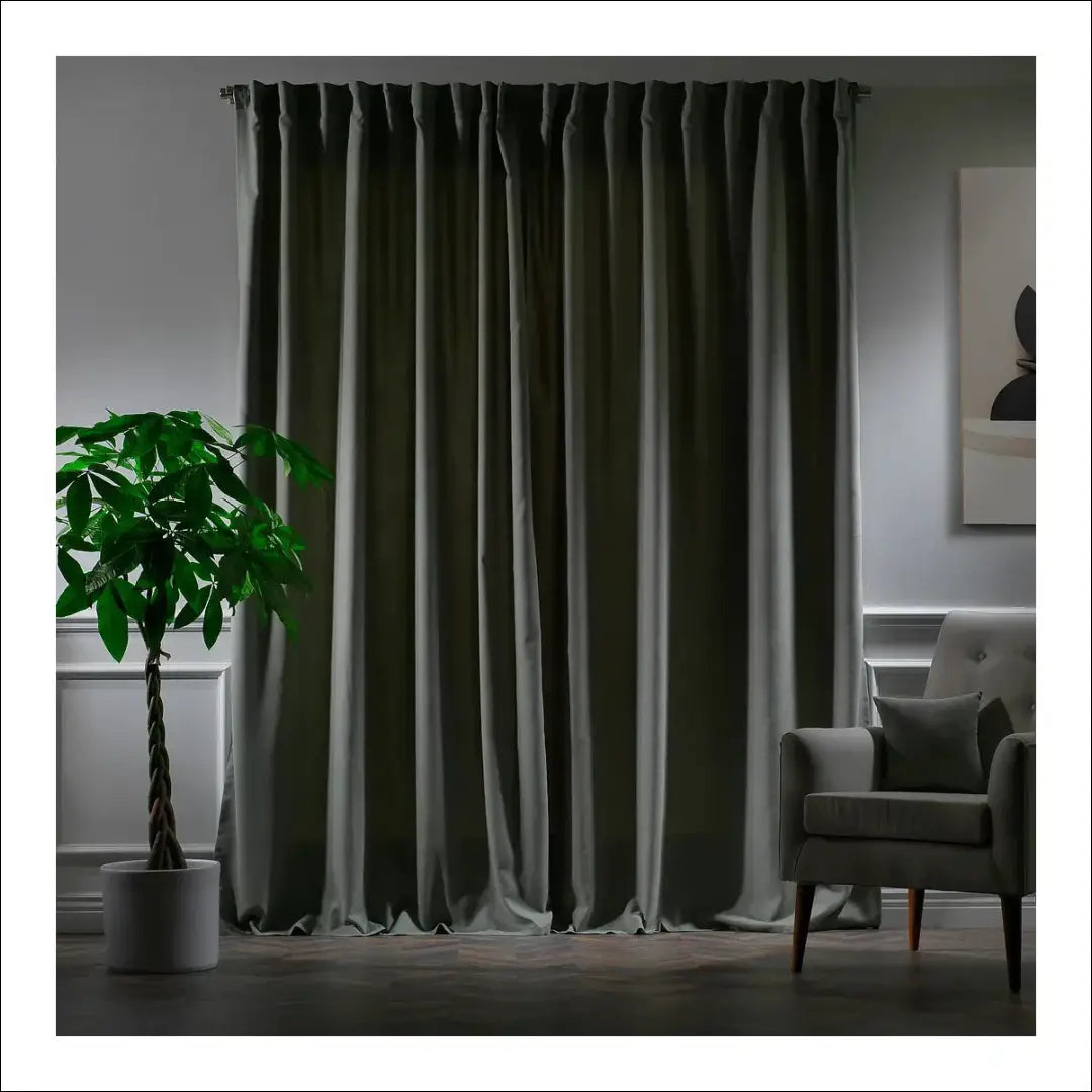Užuolaida DI11710 - €35 Save 50% 25-50, __label:Pristatymas 1-2 d.d., color-zalia, material-aksomas,