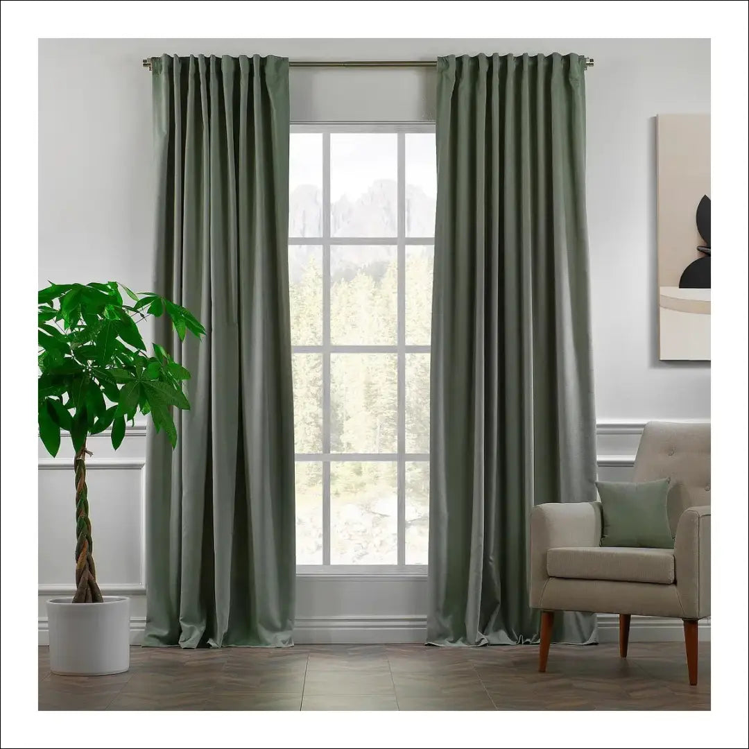 Užuolaida DI11710 - €35 Save 50% 25-50, __label:Pristatymas 1-2 d.d., color-zalia, material-aksomas,