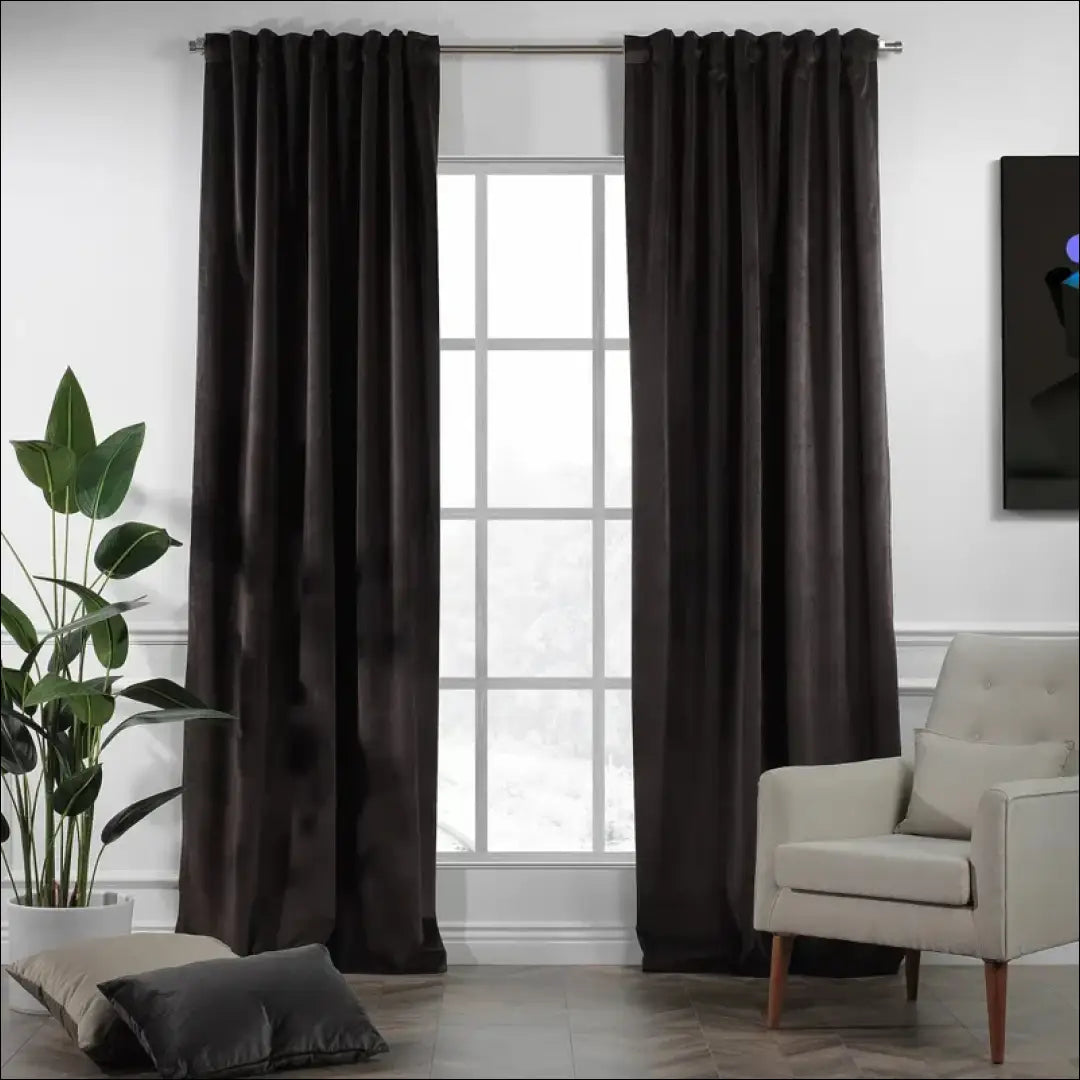 Užuolaida DI11788 - €70 Save 50% 50-100, __label:Pristatymas 1-2 d.d., color-ruda, material-aksomas,