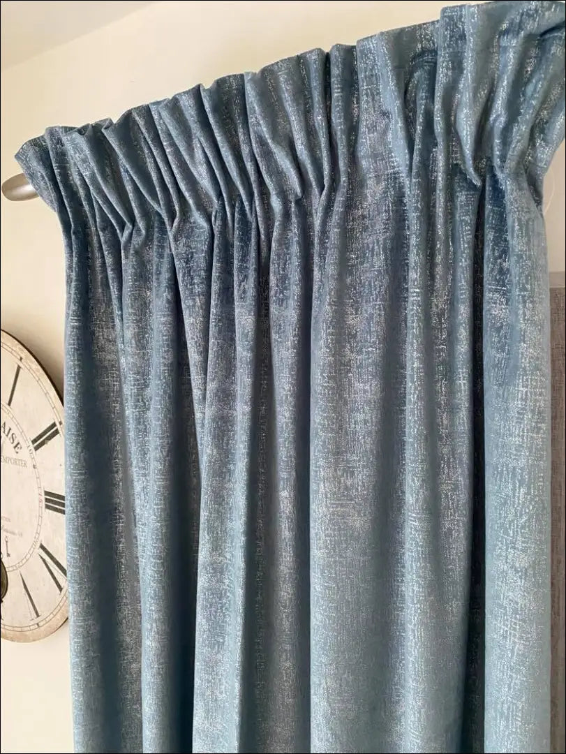 Užuolaida DI9828 - €17 Save 50% __label:Pristatymas 1-2 d.d., color-melyna, color-sidabrine, material-aksomas,