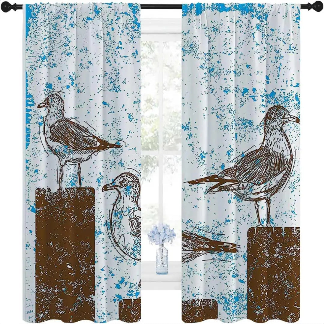 Užuolaidų komplektas (2vnt) DI11275 - €20 Save 50% __label:Pristatymas 1-2 d.d., color-balta, color-melyna, color-ruda,
