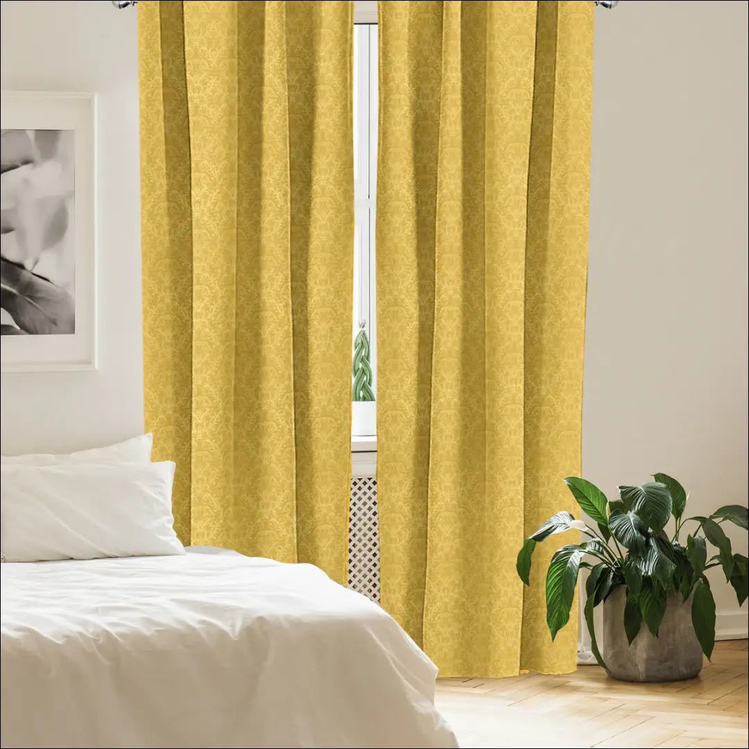 Užuolaidų komplektas (2vnt) DI11359 - €19 Save 50% __label:Pristatymas 1-2 d.d., color-geltona, material-poliesteris,